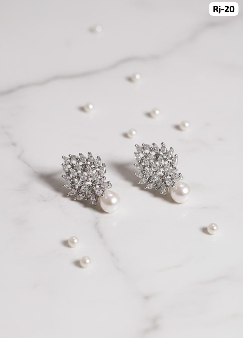 Crystal Drop Earrings - View 1