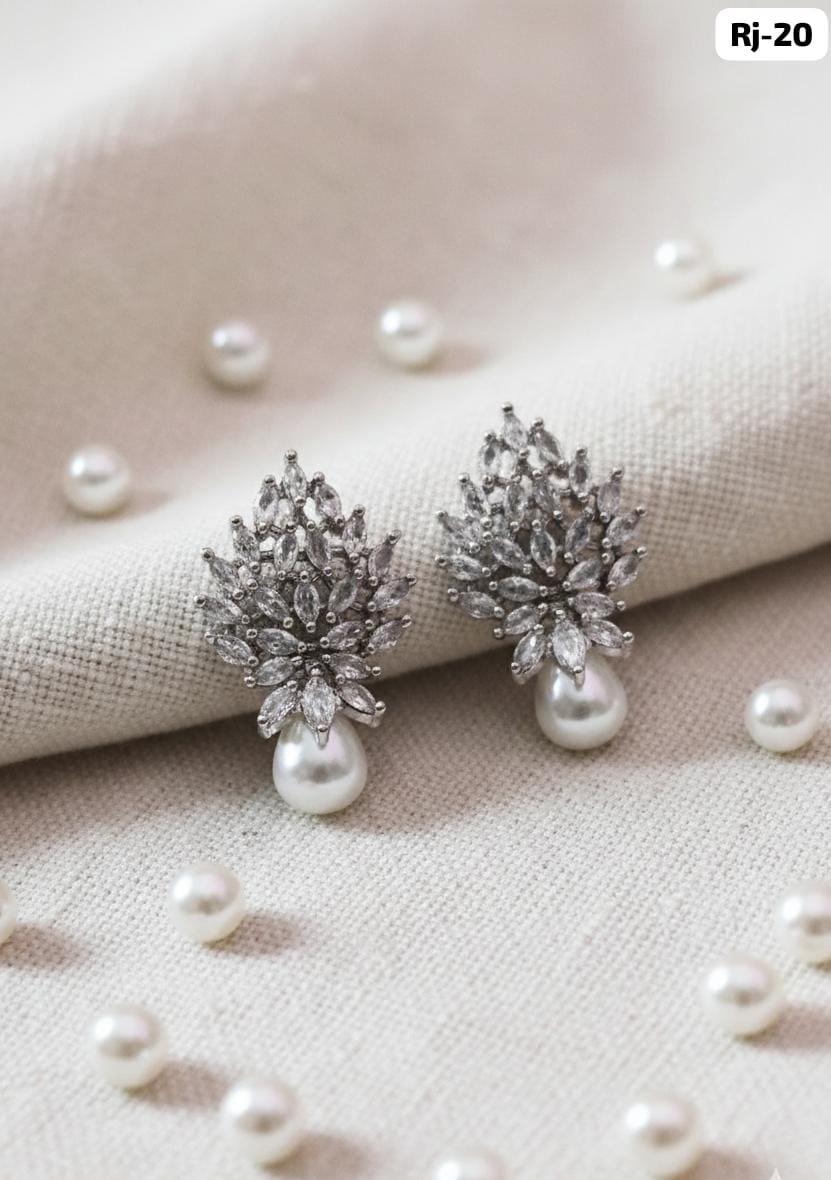 Crystal Drop Earrings - View 2