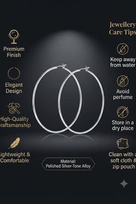 Classic Silver Hoop Earrings