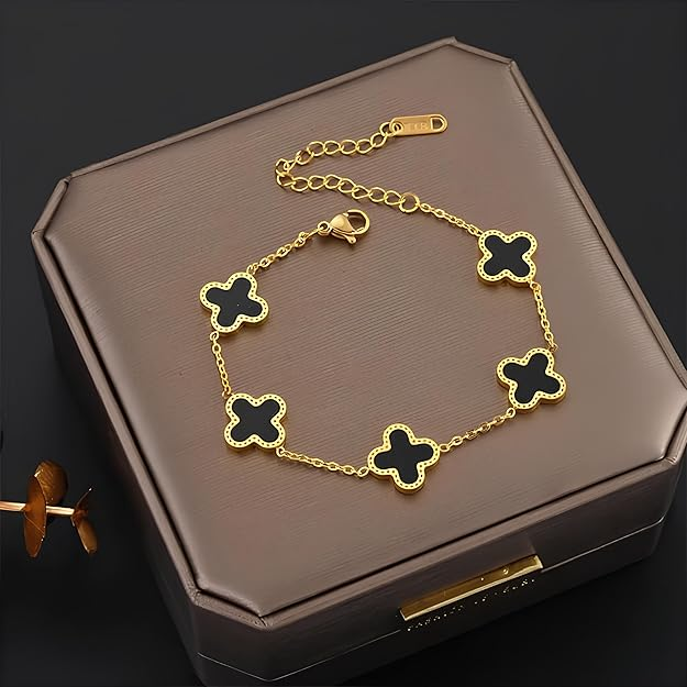 Black clover bracelet lifestyle photo